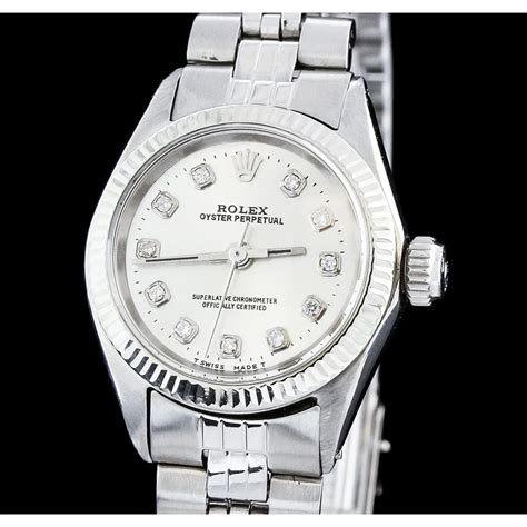 stainless steel oyster Rolex watch